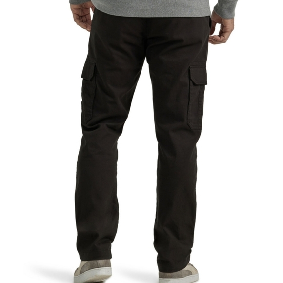 Lee Men's Motion Stretch Regular Fit Straight Leg Cargo Pant - Black - Picture 2 of 8